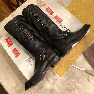 Frye Veronica Strap Tall Boots size 9.5 black